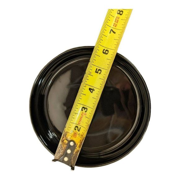 Vintage Japanese Trinket Jewelry Box Black Round Kingfisher Bird Iris Flowers - Picture 6 of 6